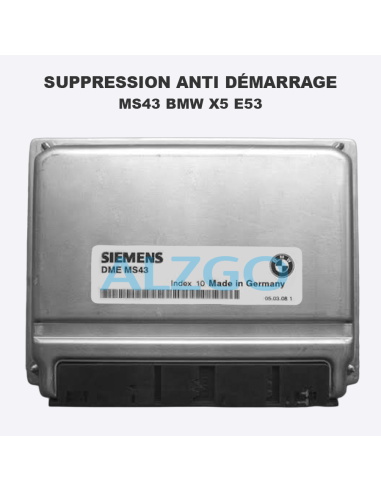 SUPPRESSION ANTI DEMARRAGE MS43 BMW...