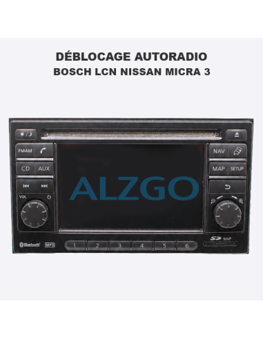 DEBLOCAGE AUTORADIO BOSCH LCN NISSAN...